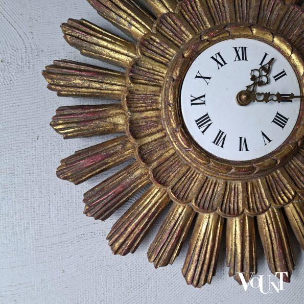Sunburst wandklok, jaren '60