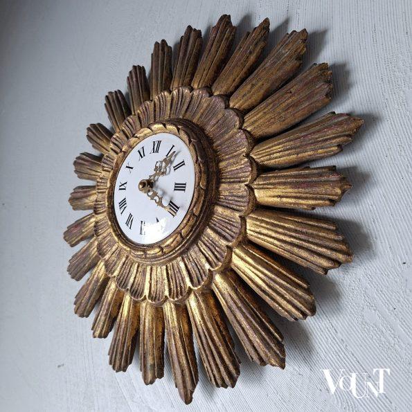 Sunburst wandklok, jaren '60
