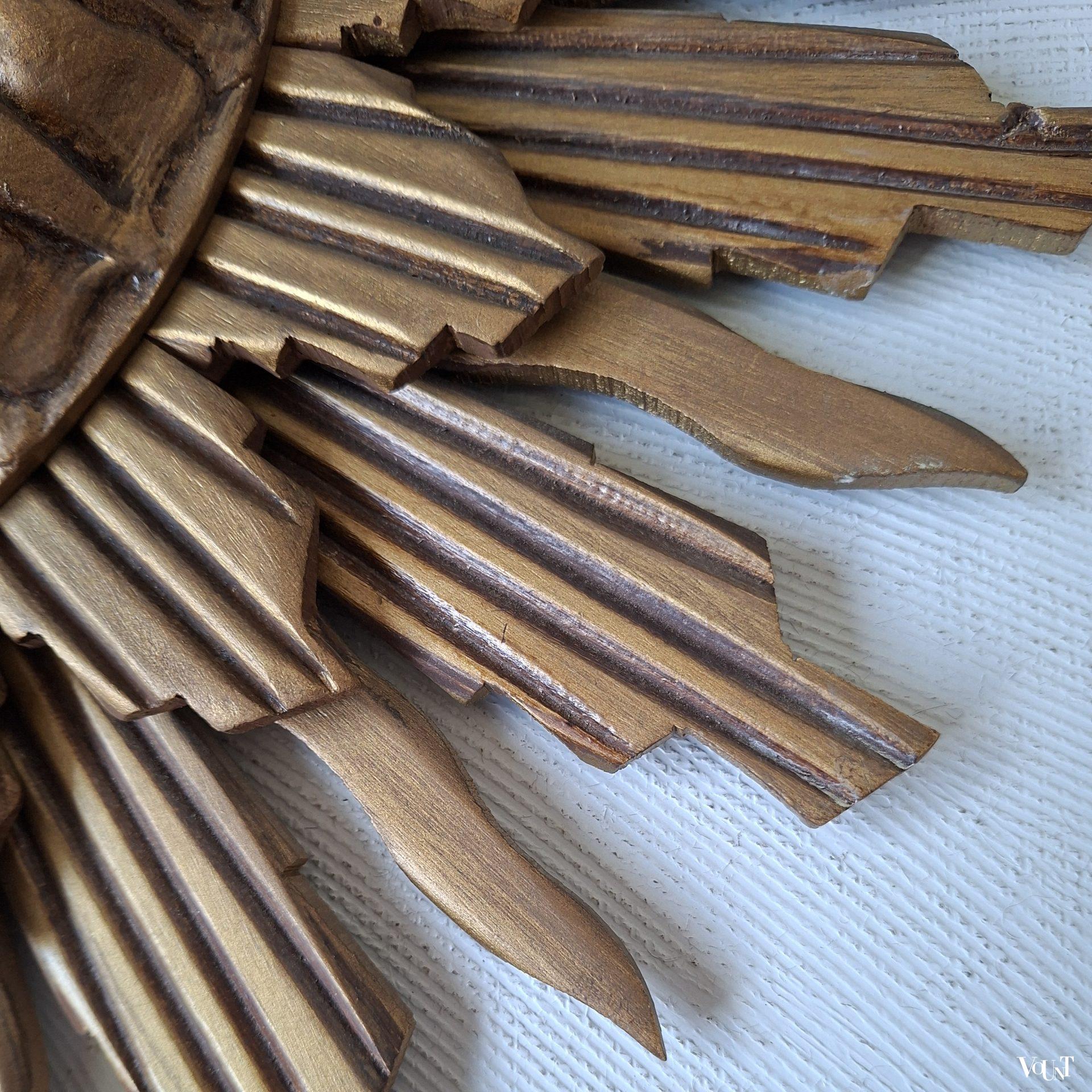 Houten zonneklok, Stijlklokkenfabriek C.J.H. Sens en Zn. Den Haag, jaren '60