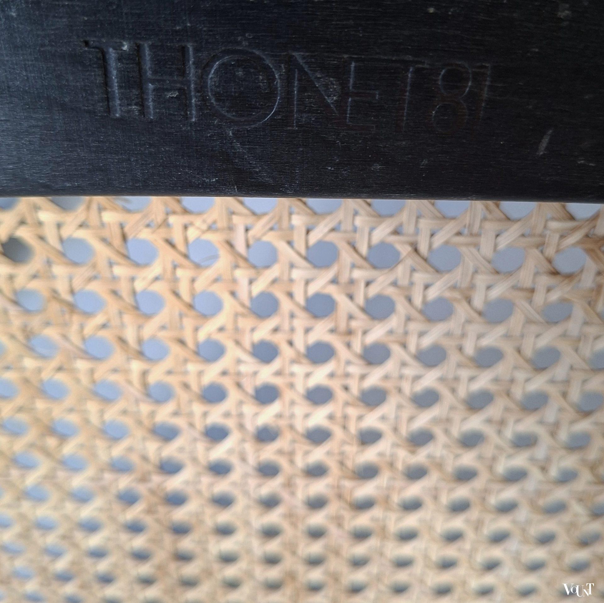 Zwarte S64 stoel, Marcel Breuer voor Thonet, 1981