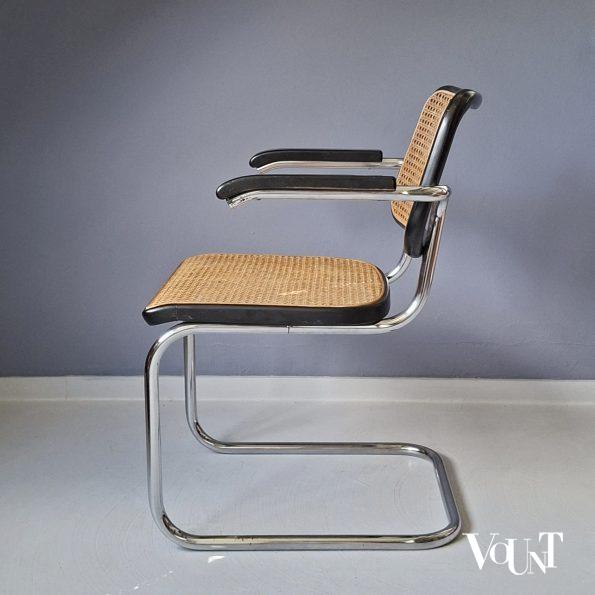Zwarte S64 stoel, Marcel Breuer voor Thonet, jaren '60