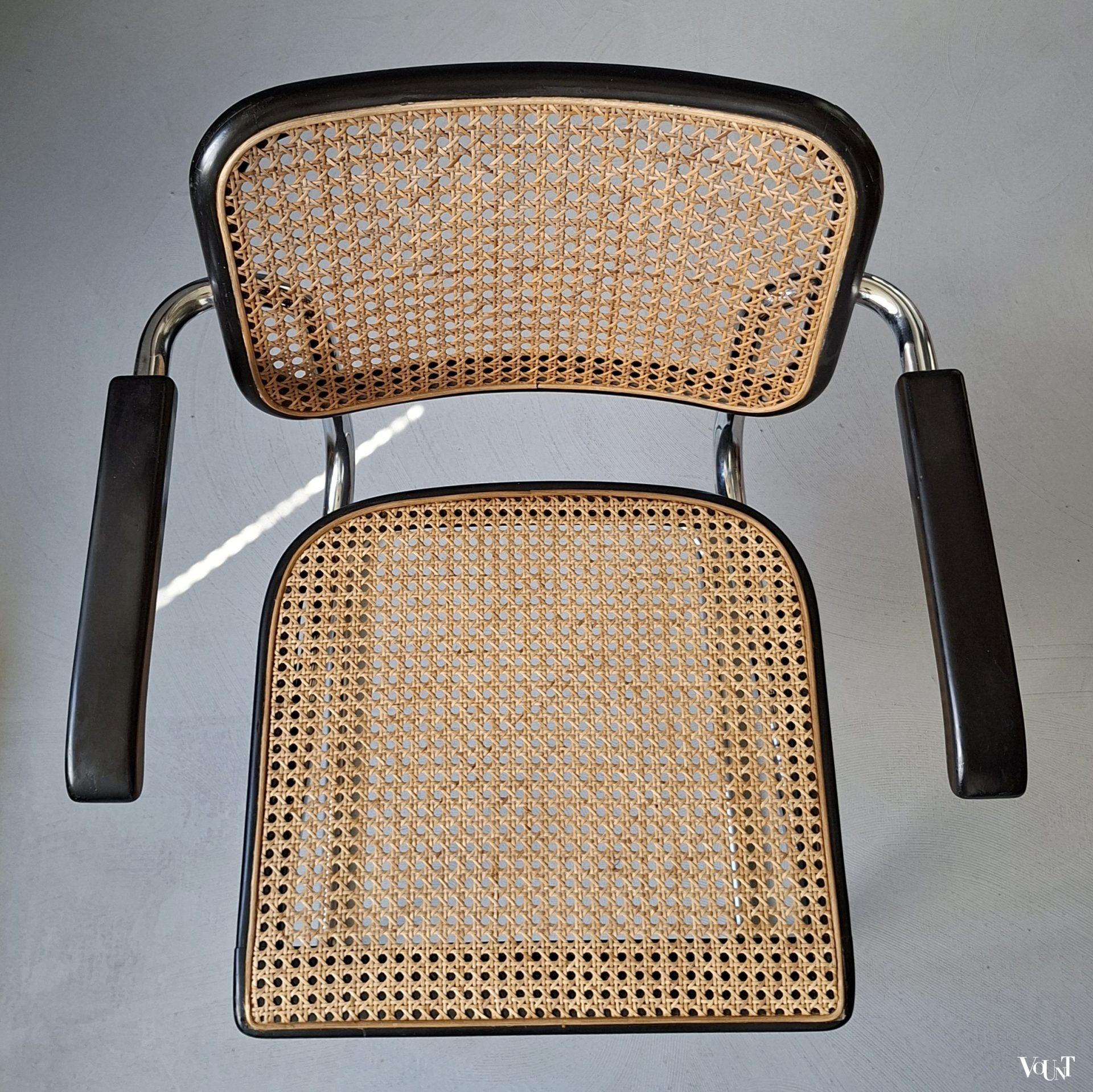 Zwarte S64 stoel, Marcel Breuer voor Thonet, jaren '60