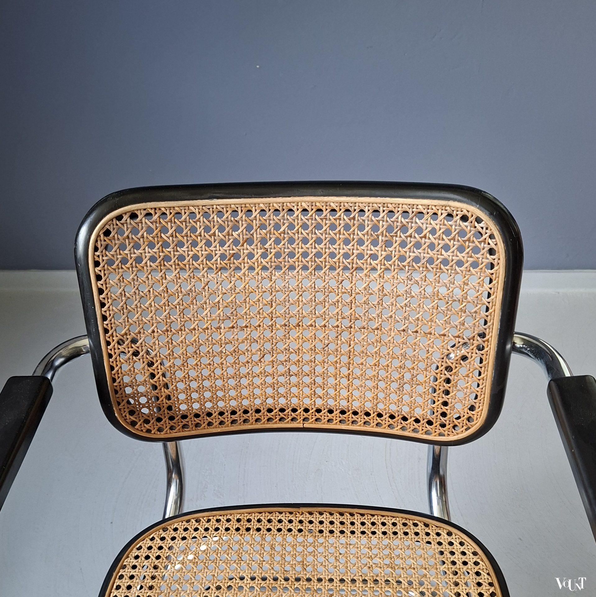 Zwarte S64 stoel, Marcel Breuer voor Thonet, jaren '60