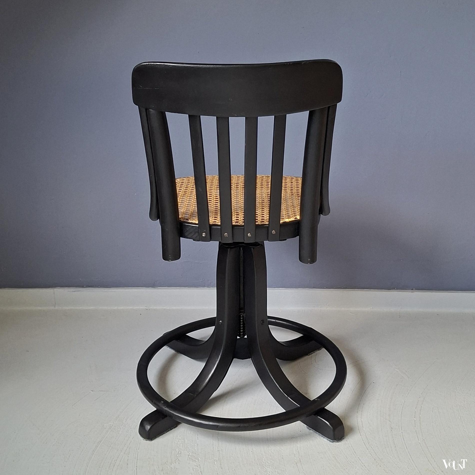 Draaibare bureaustoel Thonet, 1920/1930