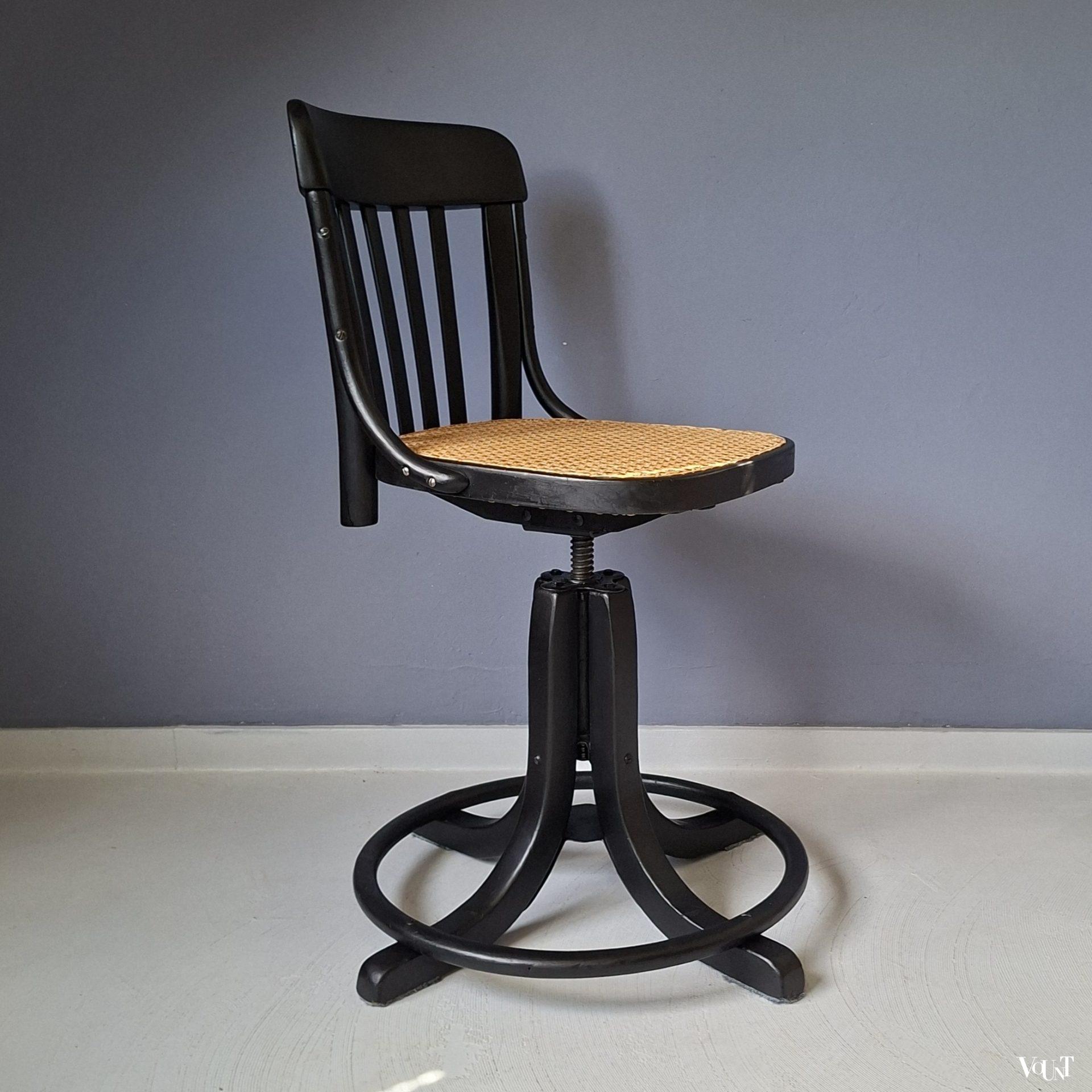 Draaibare bureaustoel Thonet, 1920/1930