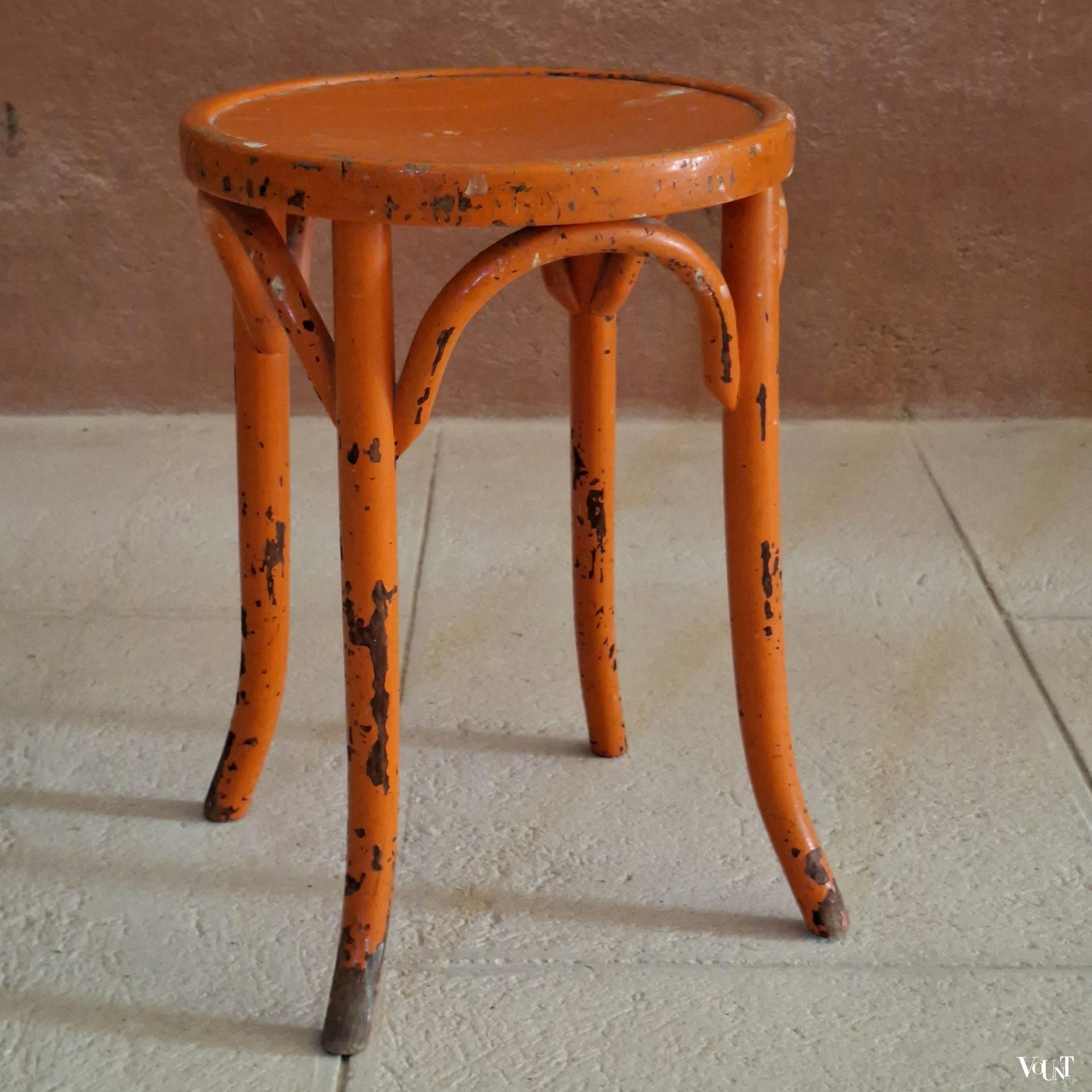 Bentwood kruk met plywood zitting, jaren '50/'60