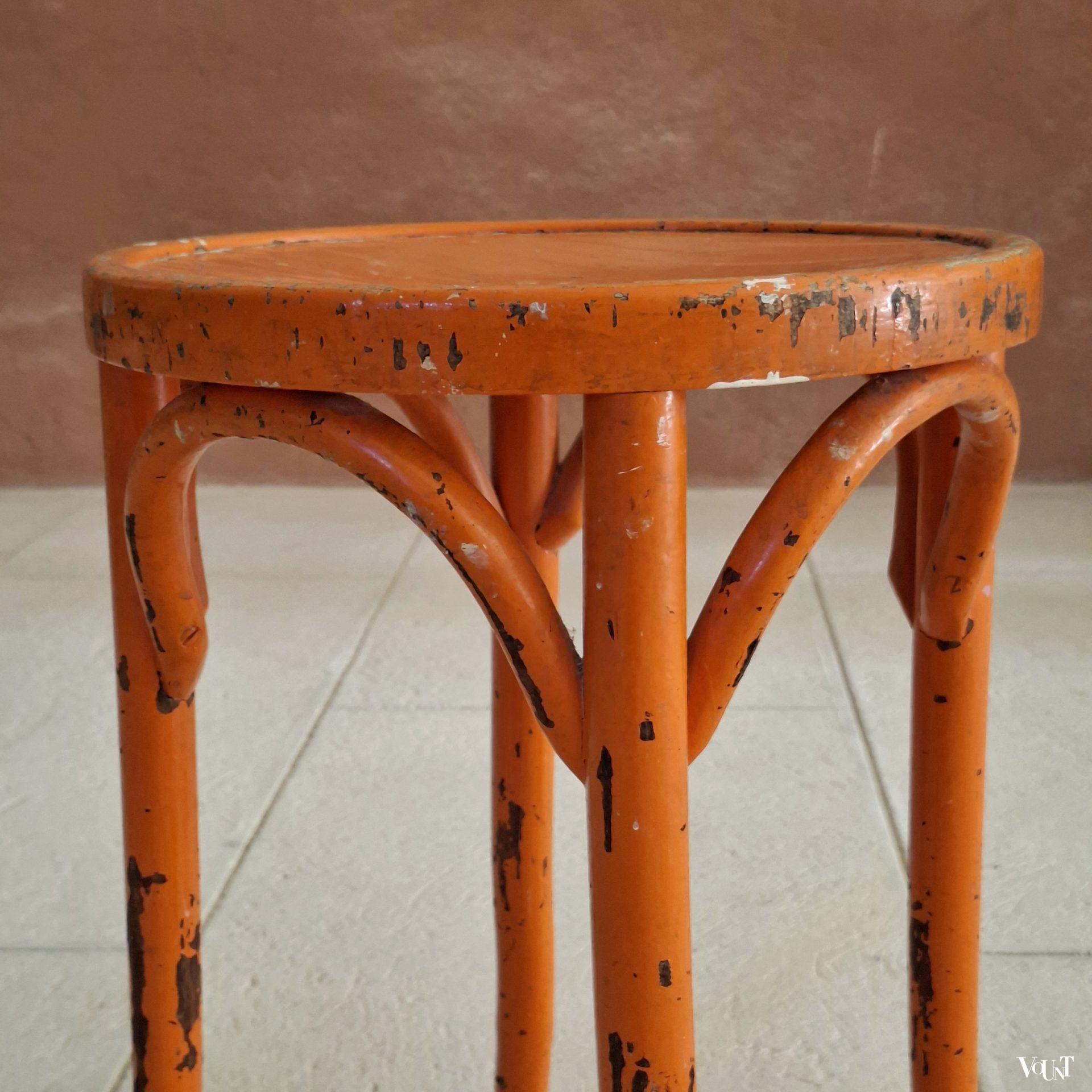 Bentwood kruk met plywood zitting, jaren '50/'60