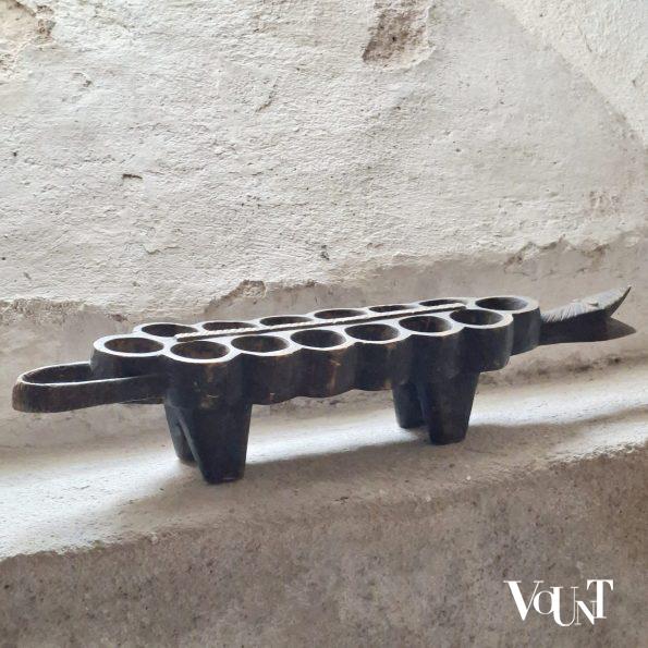 Senufo Mancala bord krokodil, ca. jaren '50/'60