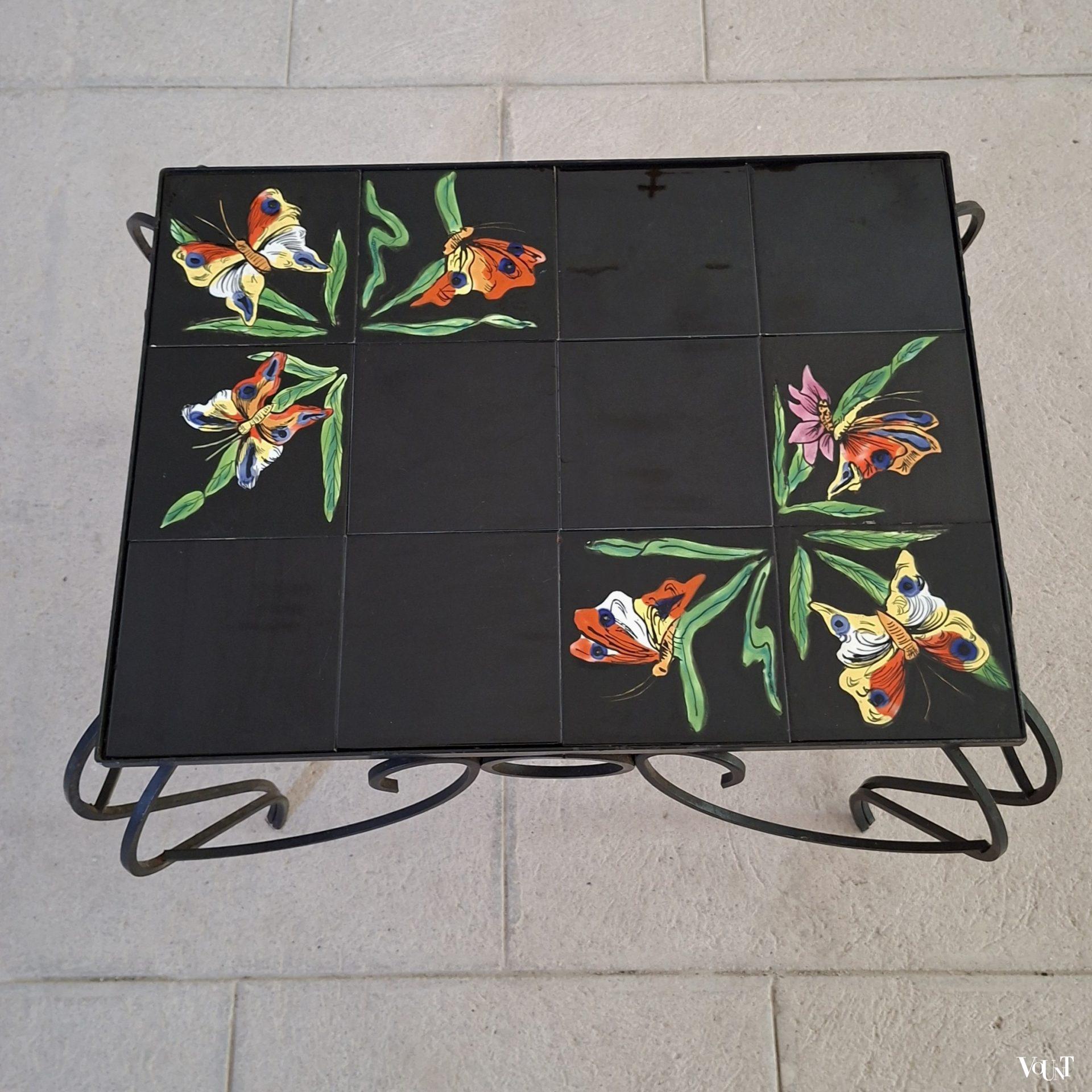 Frans tegeltafeltje vlinders (Vallauris), jaren '60