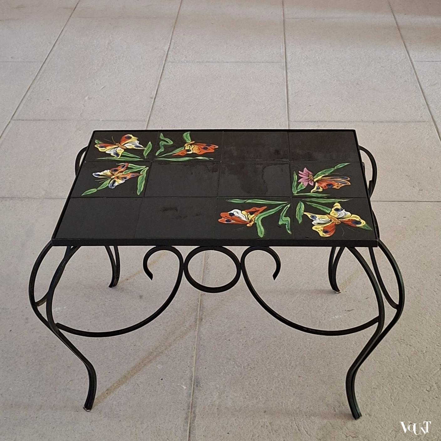 Frans tegeltafeltje vlinders (Vallauris), jaren '60