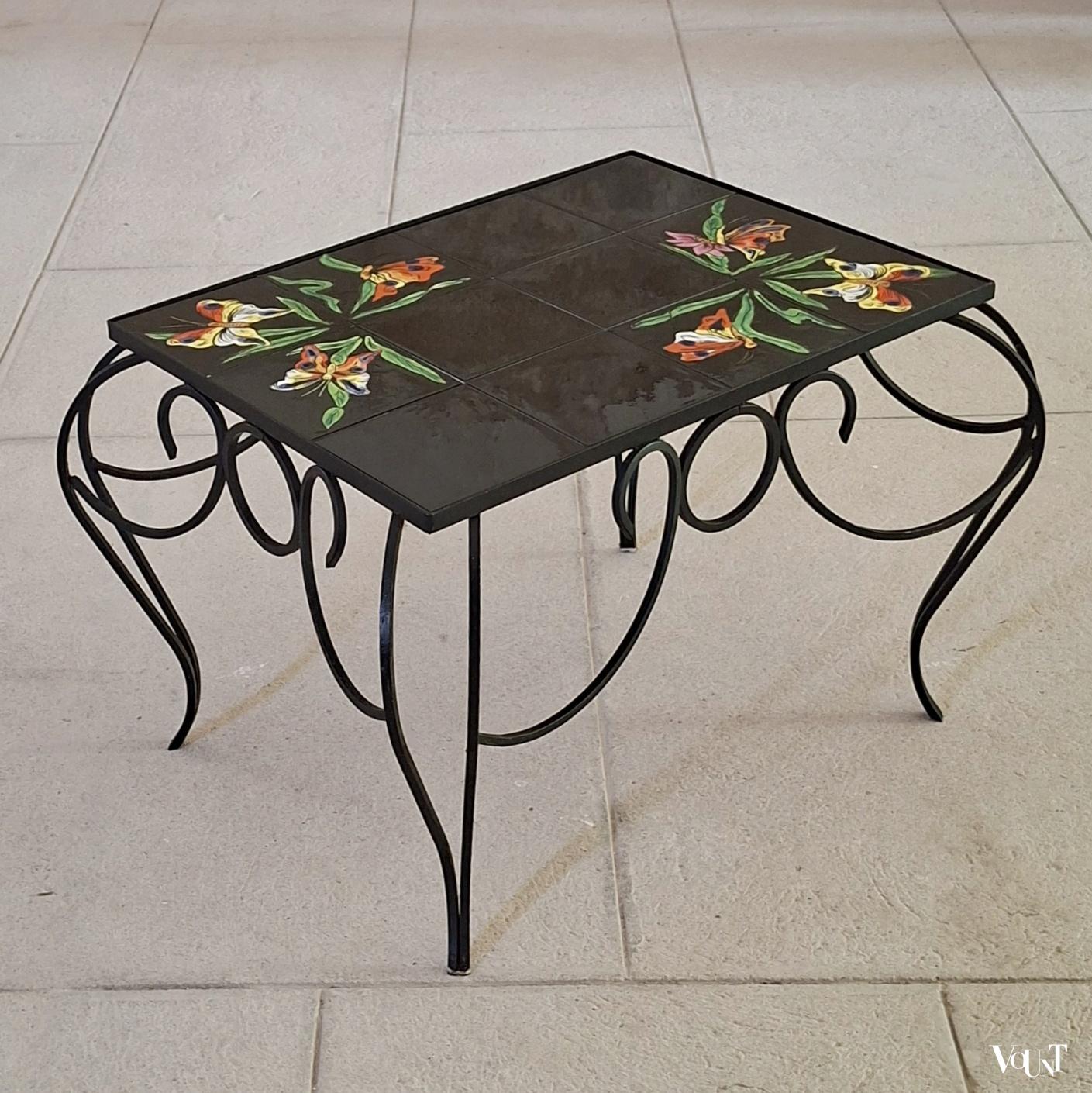 Frans tegeltafeltje vlinders (Vallauris), jaren '60