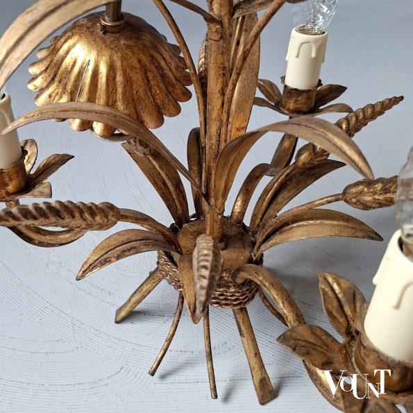 Vintage korenarenlamp, Coco Chanel-/Hollywood Regency-stijl, jaren '60