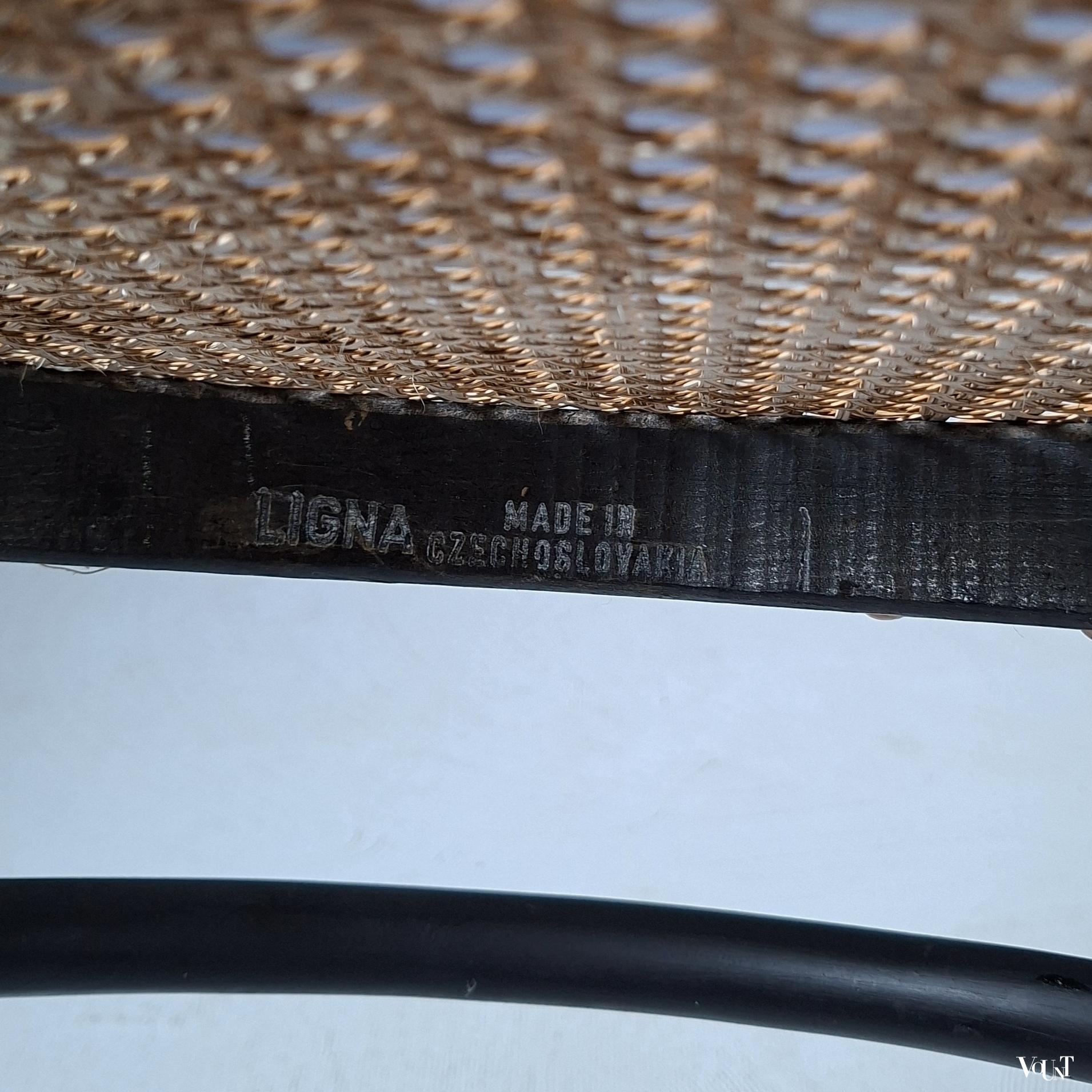 Zwarte 209 stoel, Ligna, jaren '70