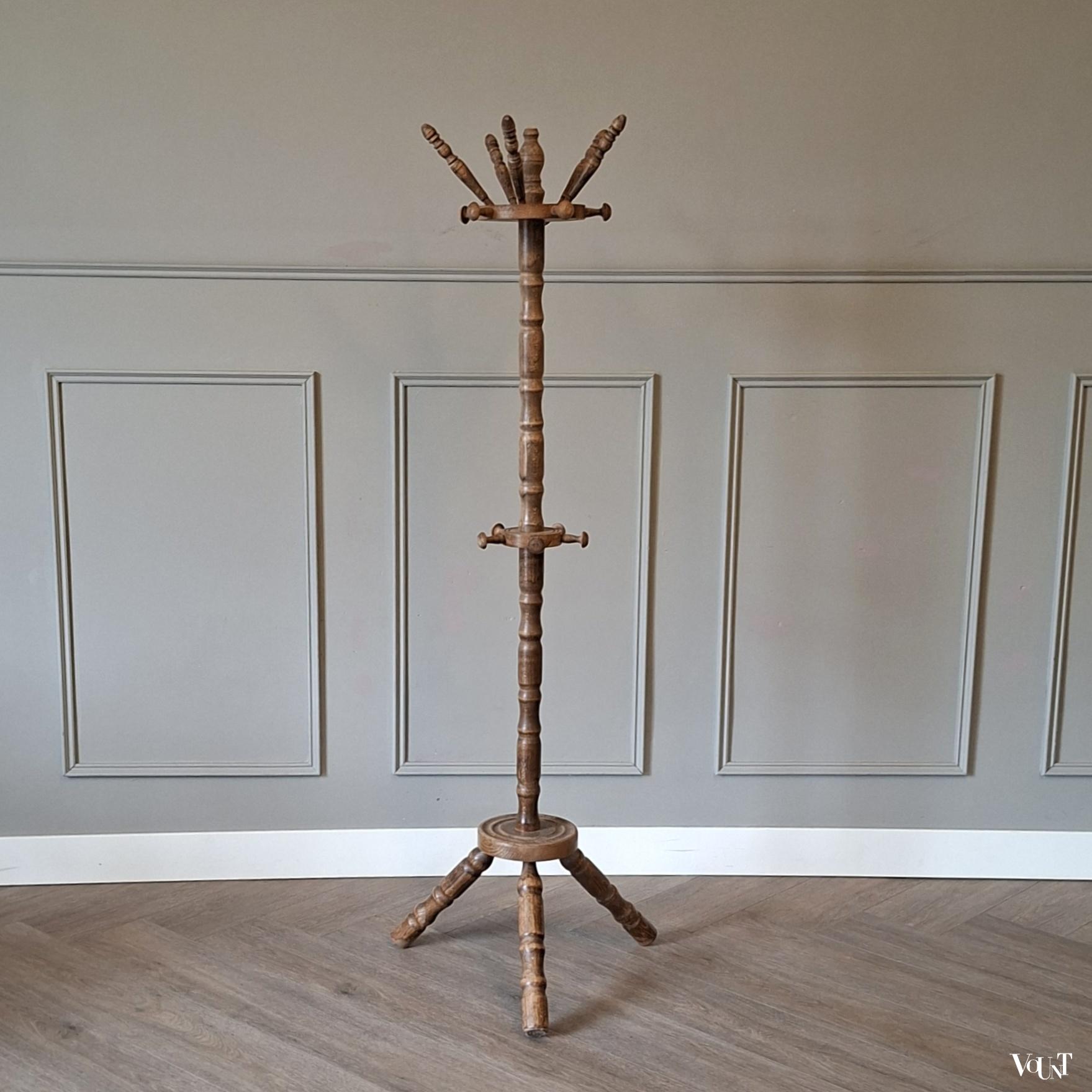 Houten staande kapstok, jaren '50/'60