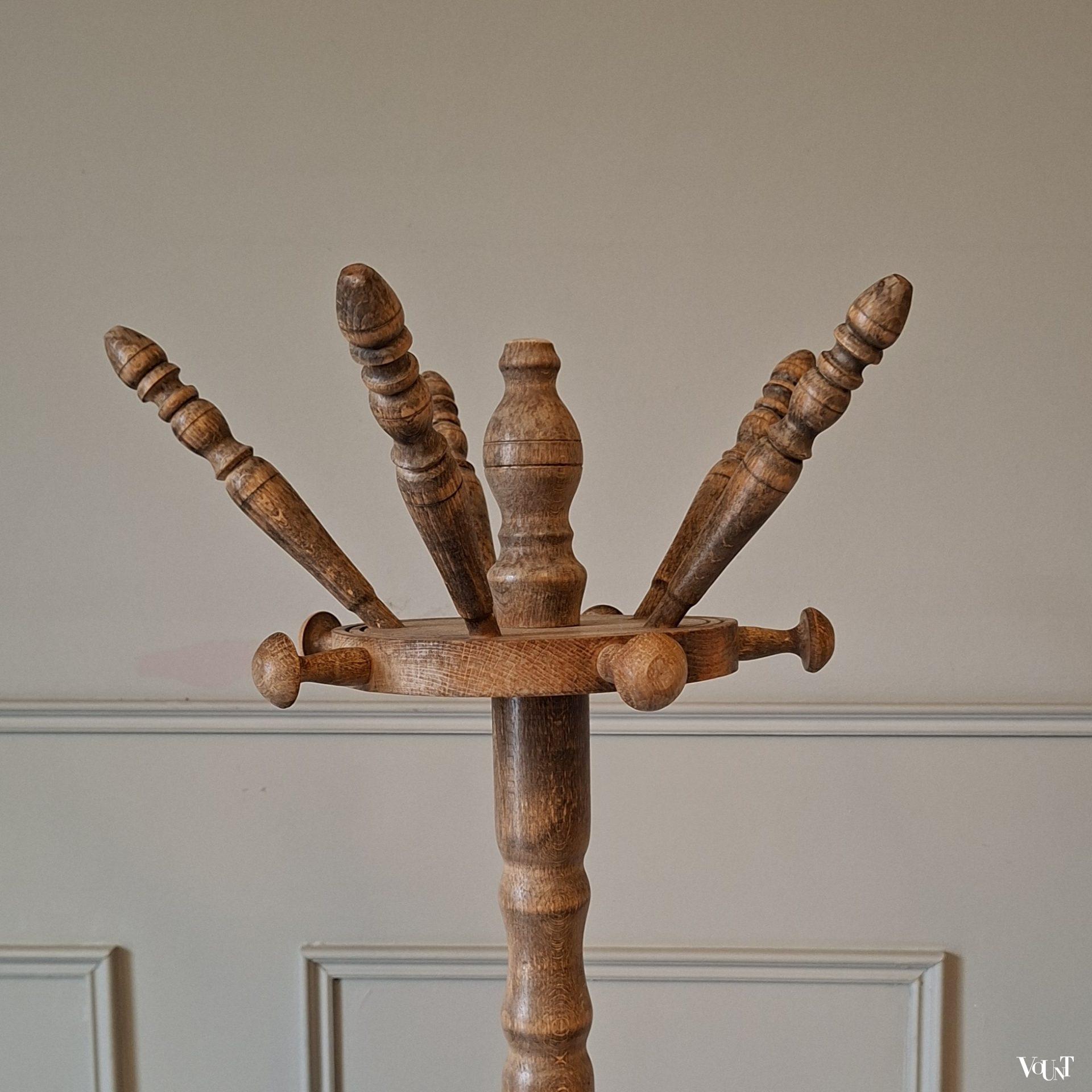 Houten staande kapstok, jaren '50/'60