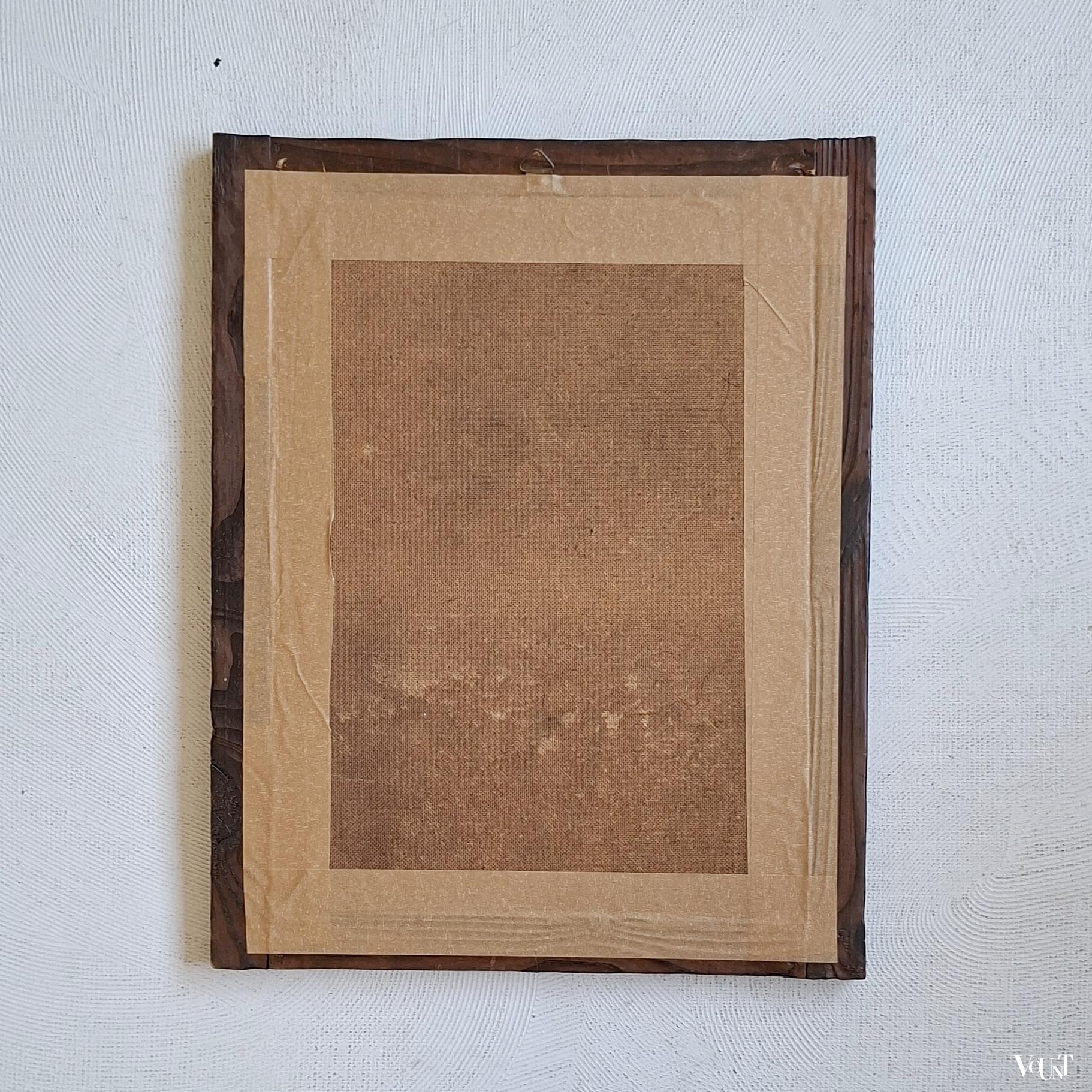 Textielwerk in brutalist lijst, Verena Tomberg, 2024