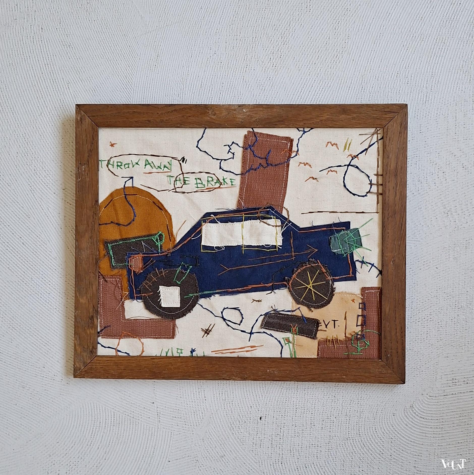 Textielwerk "Throw Away the Brake", Verena Tomberg, 2024