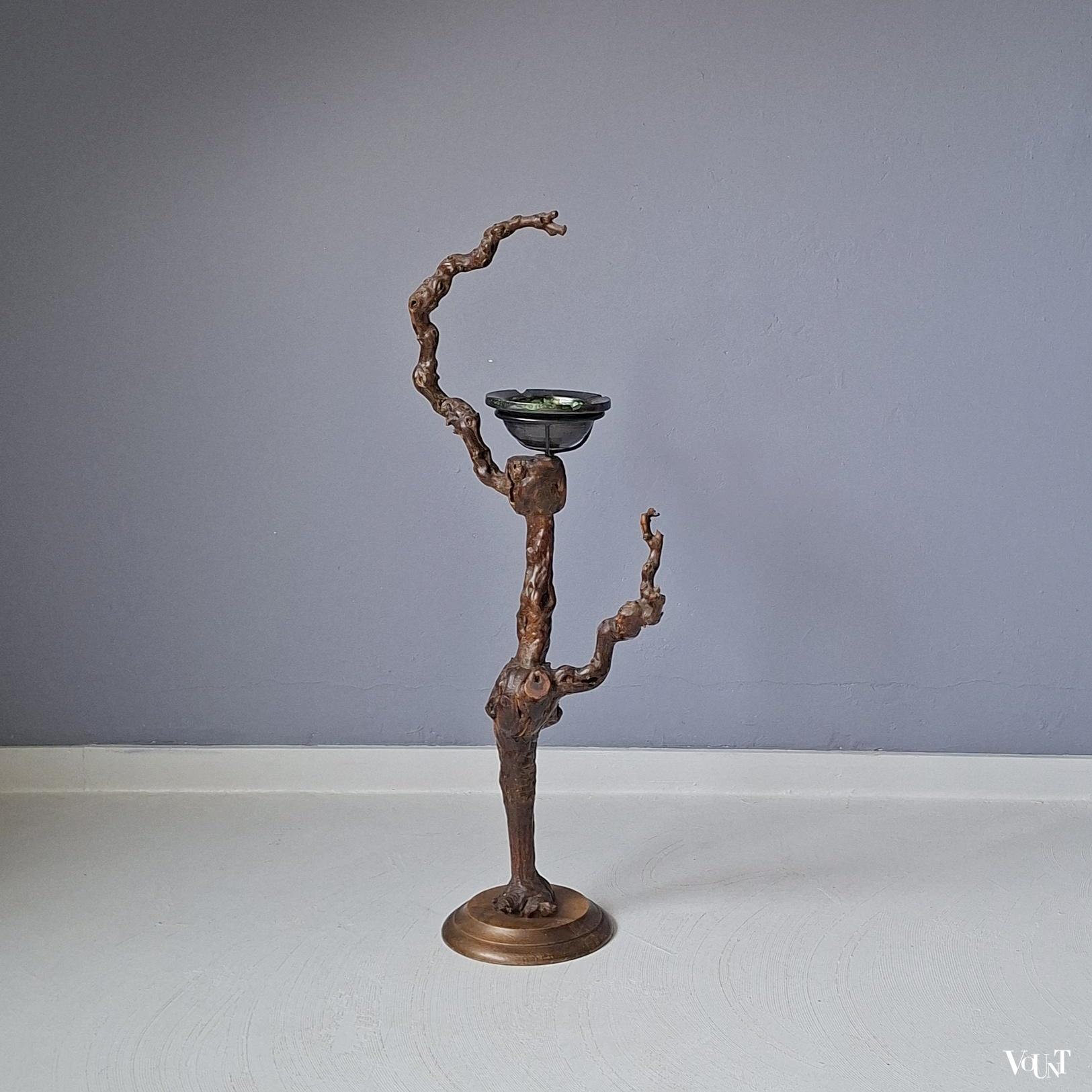 Staande asbak wijnrank, jaren '60