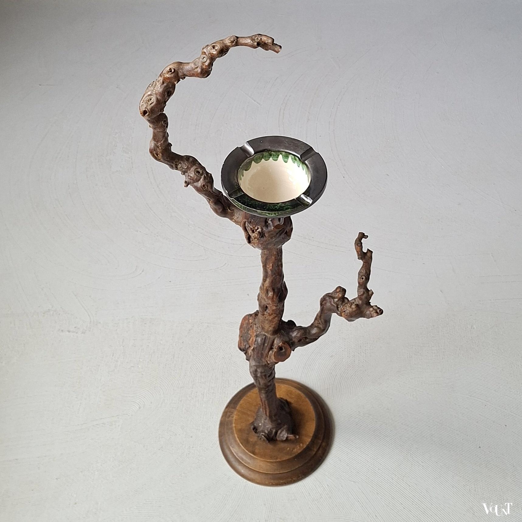 Staande asbak wijnrank, jaren '60