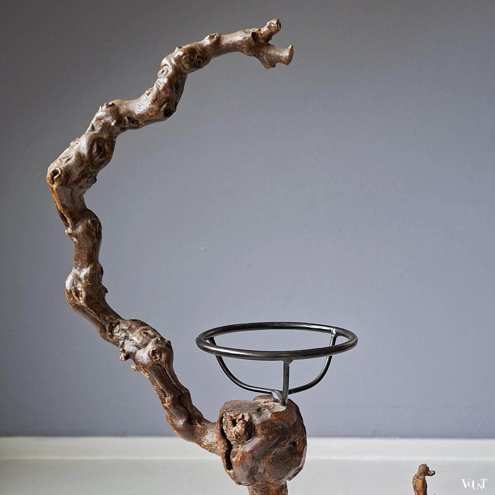 Staande asbak wijnrank, jaren '60