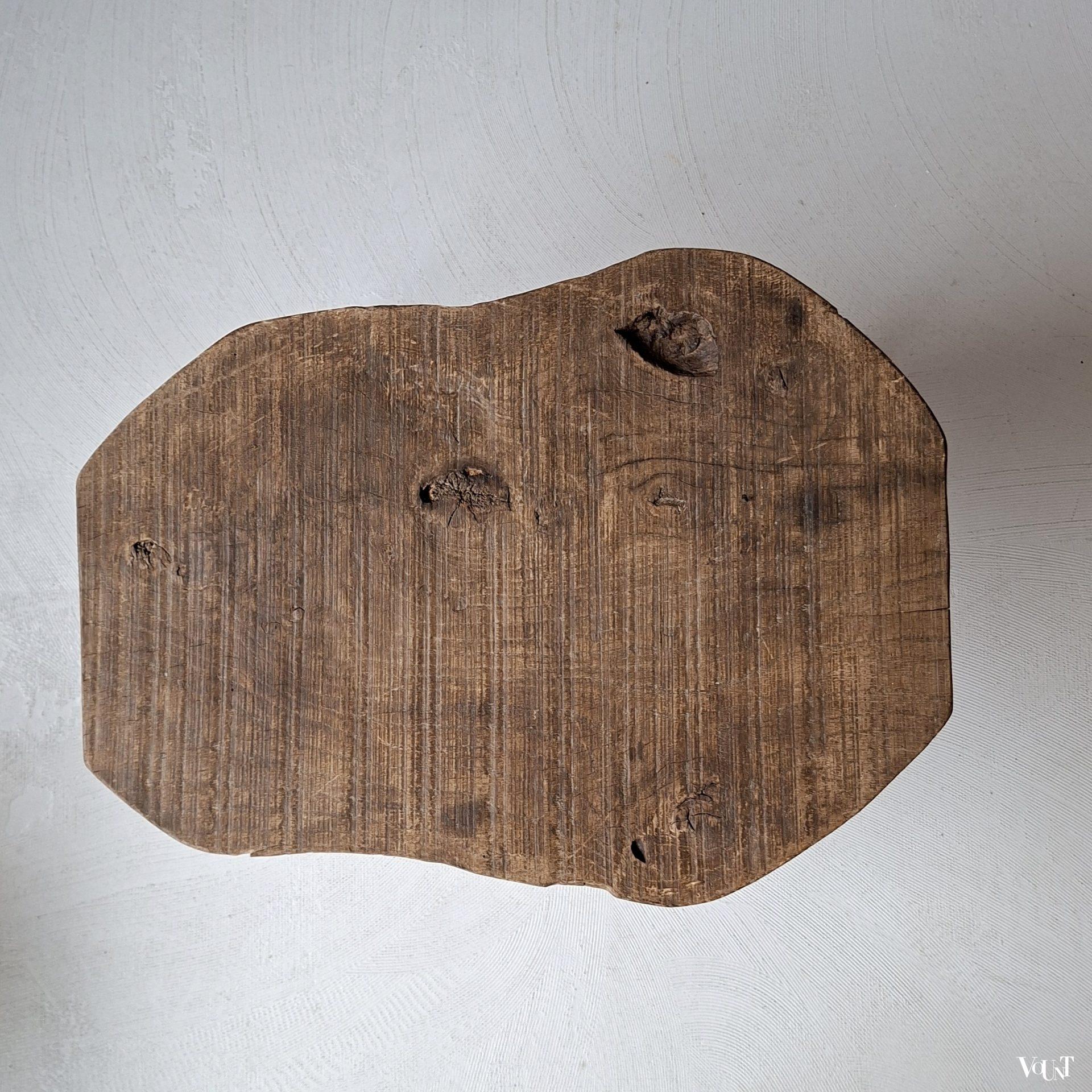 Antieke Franse boomstam-bijzettafel, ca. jaren '20