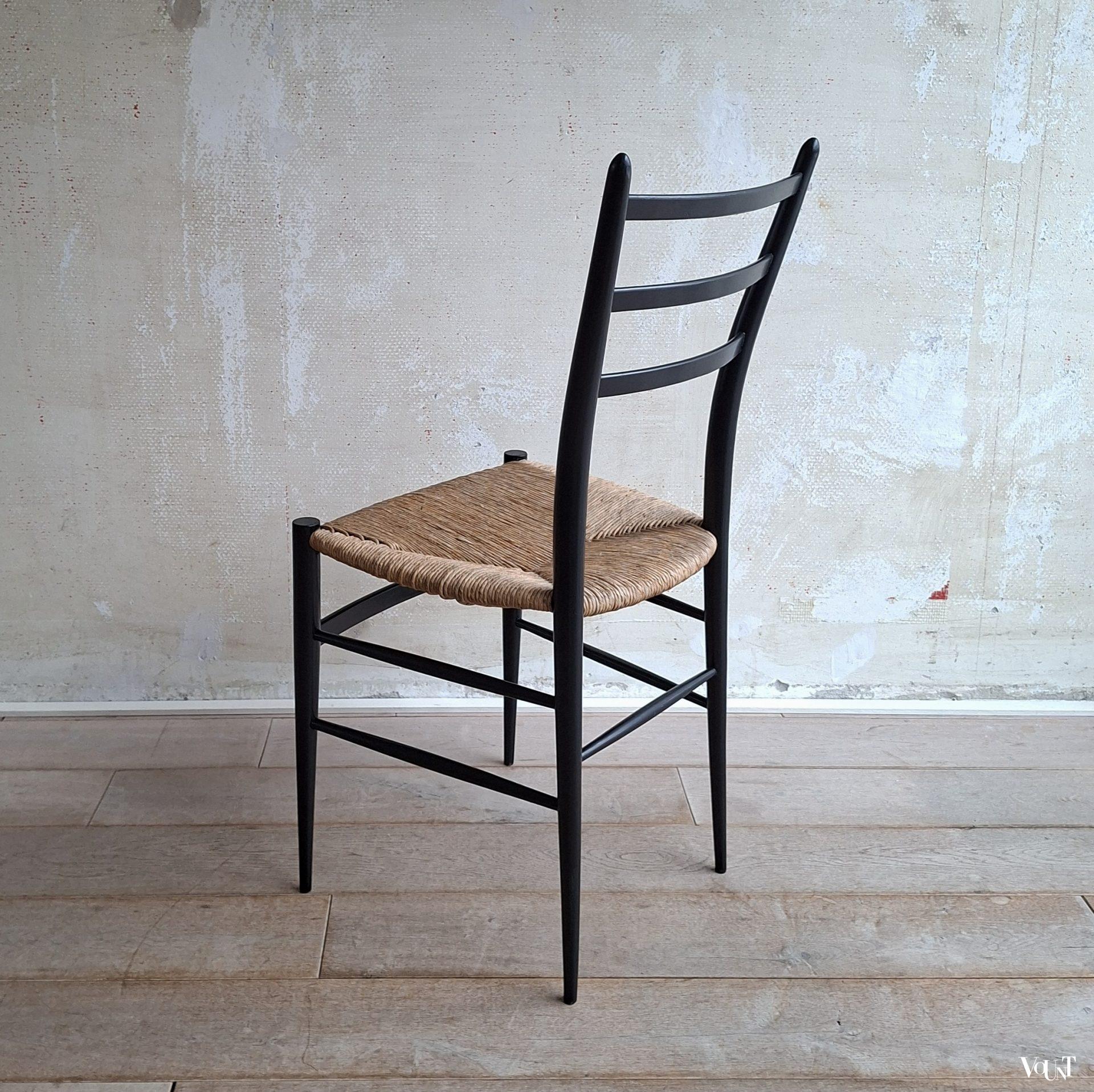 Set van 6 Spinetto stoelen, Chiavari, Italië, jaren '50