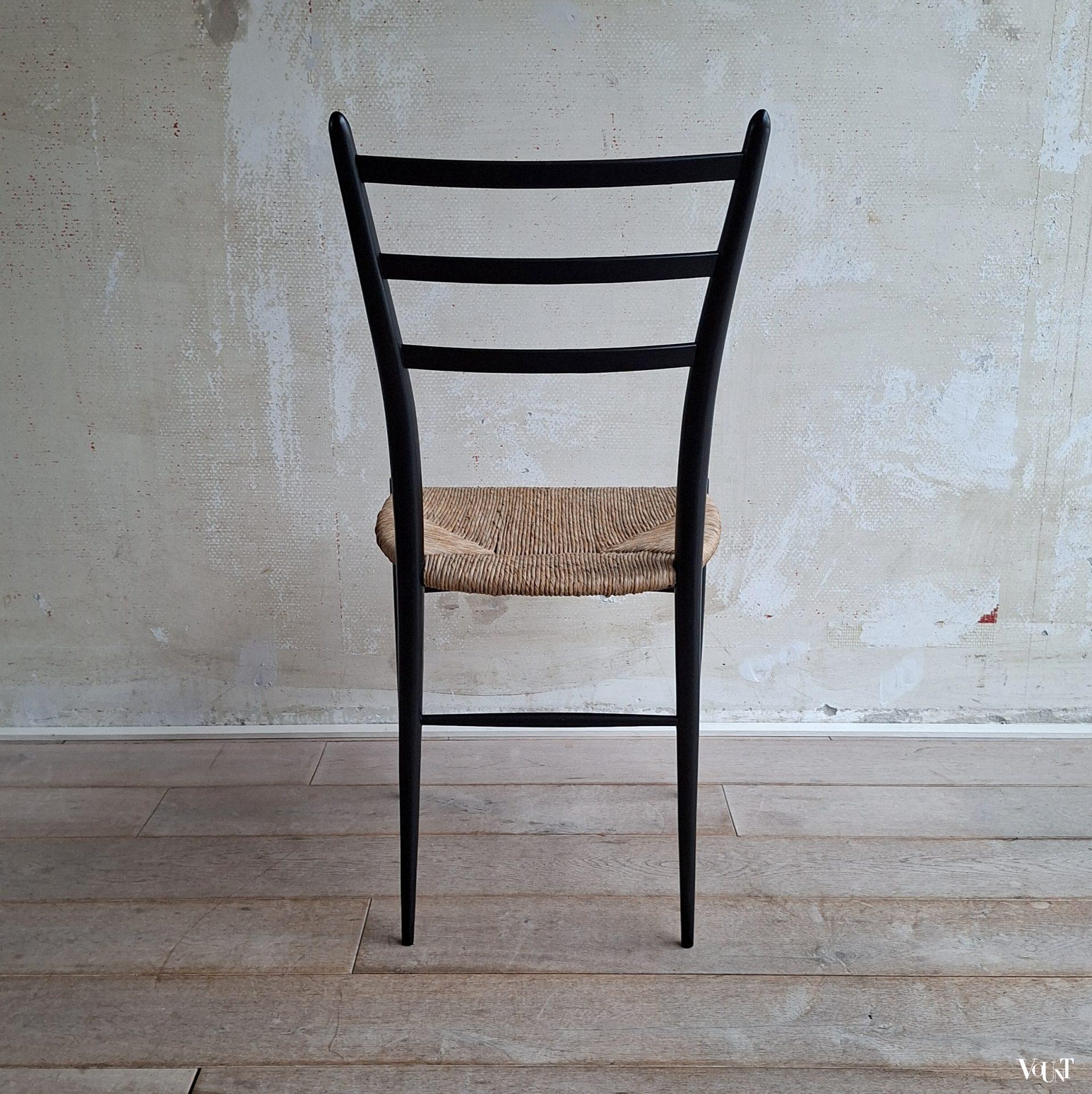 Set van 6 Spinetto stoelen, Chiavari, Italië, jaren '50