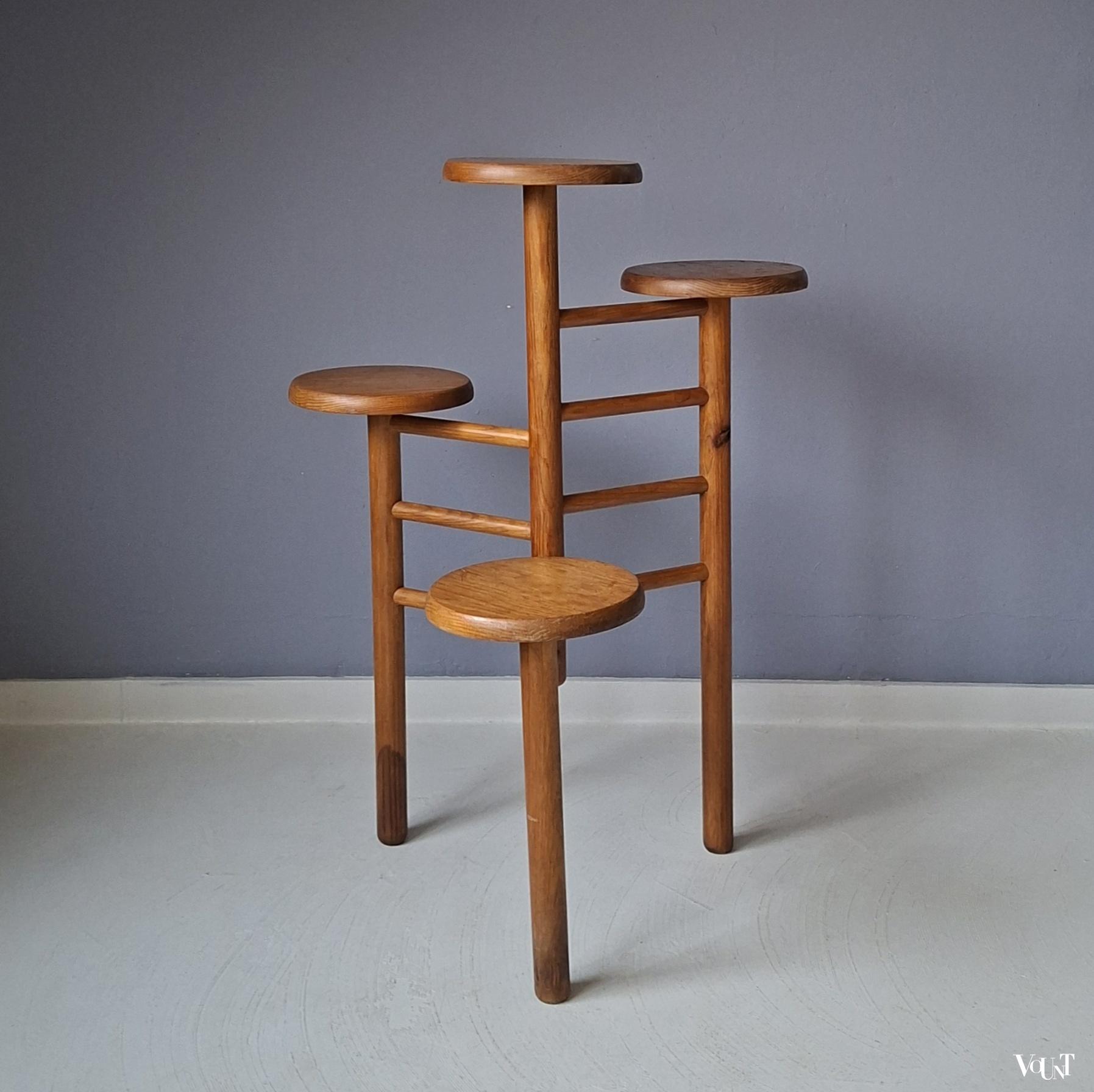 Vintage Franse plantenstandaard / display, jaren '70