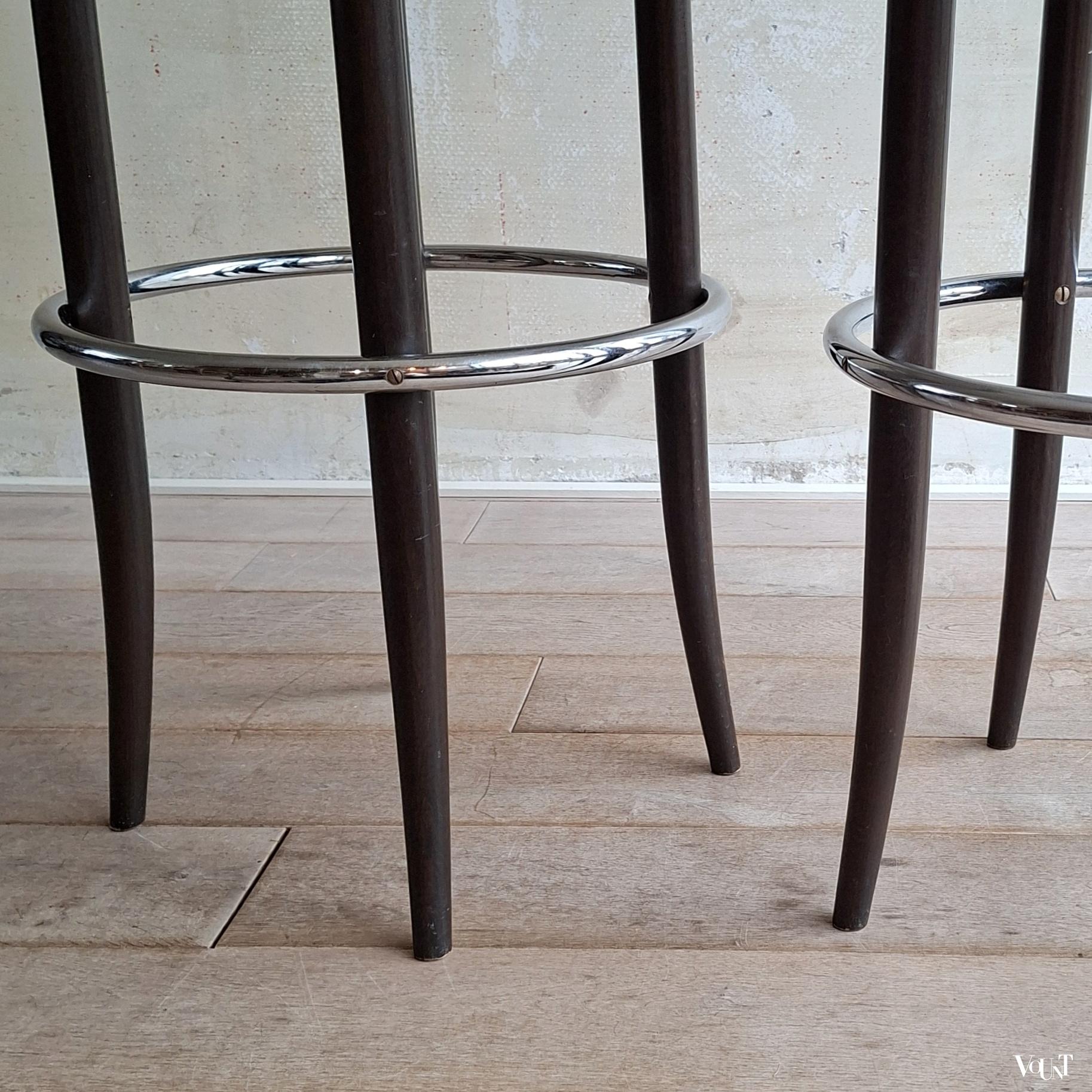 Set van 2 Thonet 204 RH barkrukken, jaren '70