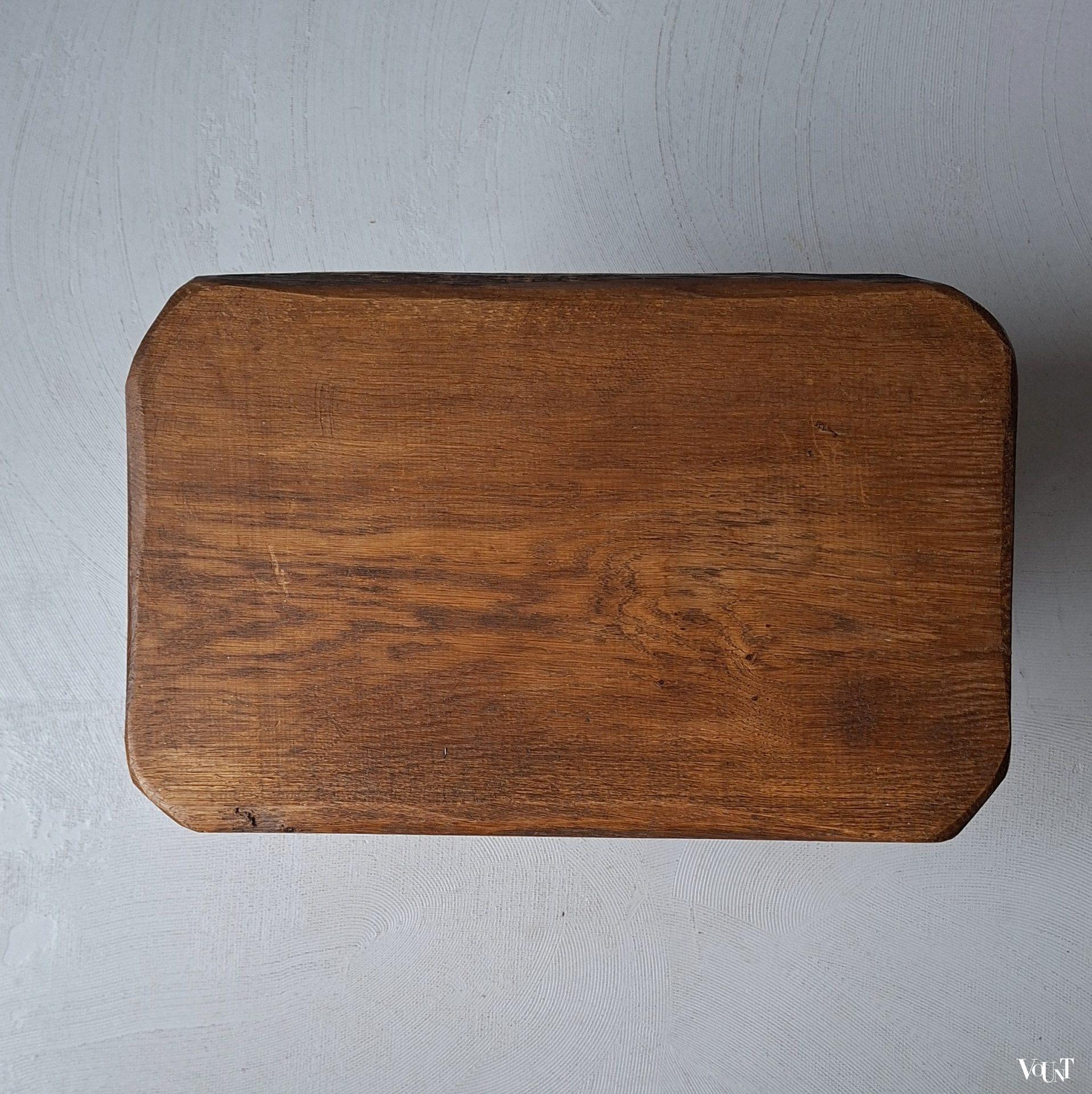 Brutalist houten bijzettafel, jaren '60/'70