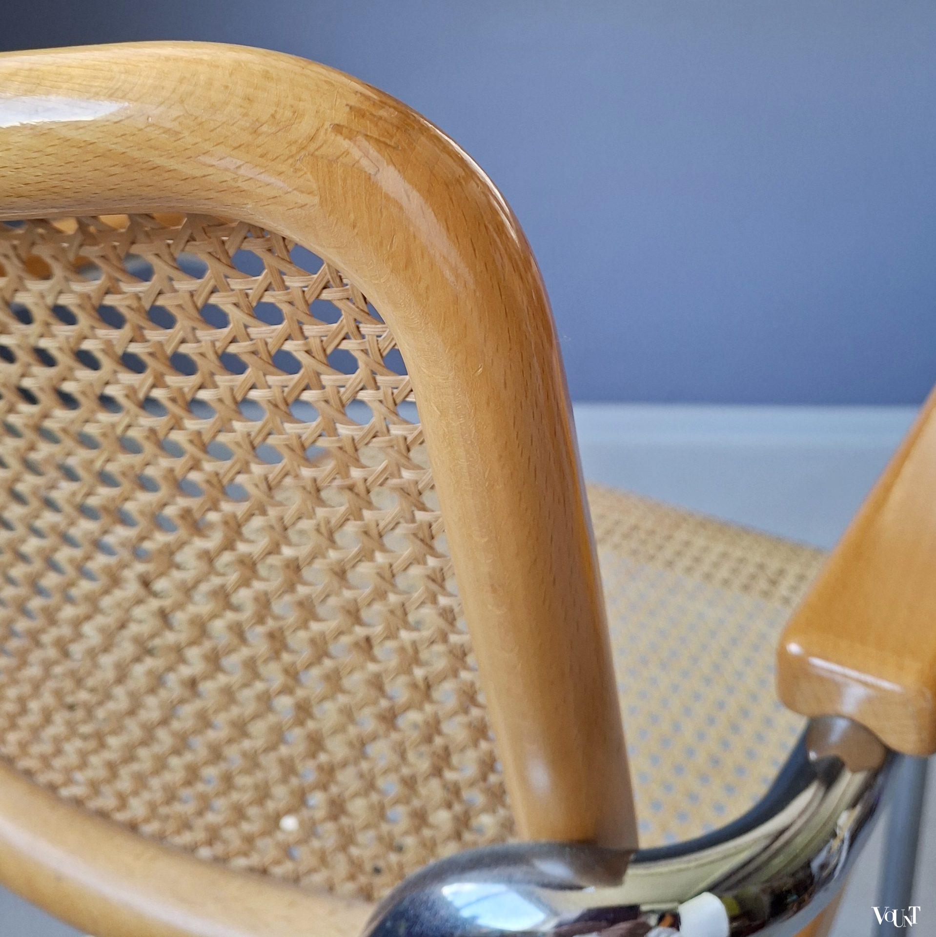 Blonde S64 stoel, Marcel Breuer voor Thonet, 1983